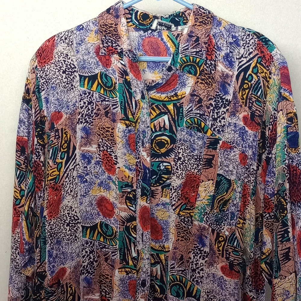 Abstract medium sleeve shirt #020
